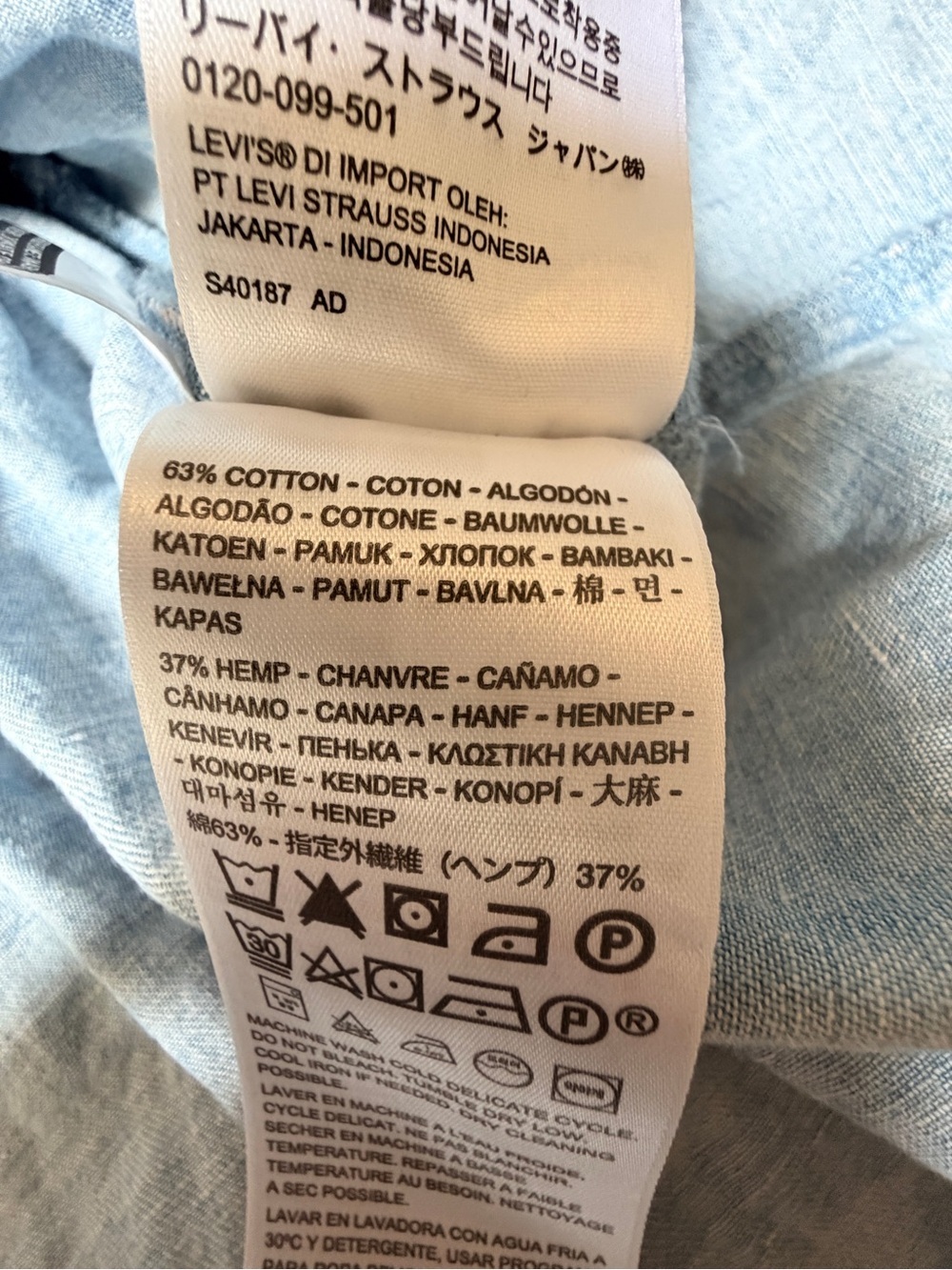 NWT LEVI’S Sabine Denim Tiered Midi Dress - Picture 12 of 13